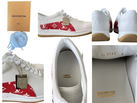 Louis Vuitton x Supreme Monogram IV Run Away Sneakers 